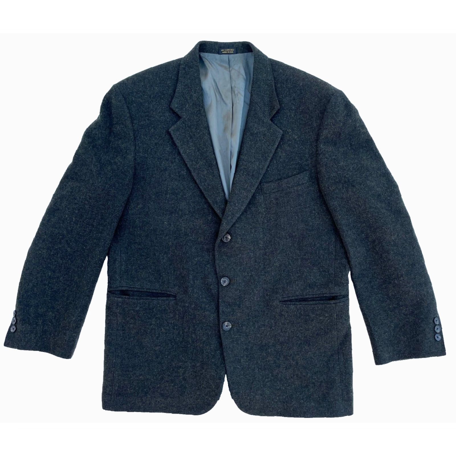 Eddie Bauer VINTAGE Eddie Bauer Blazer Mens Wool Dark Green 41R USA Size 42R - 2 Thumbnail