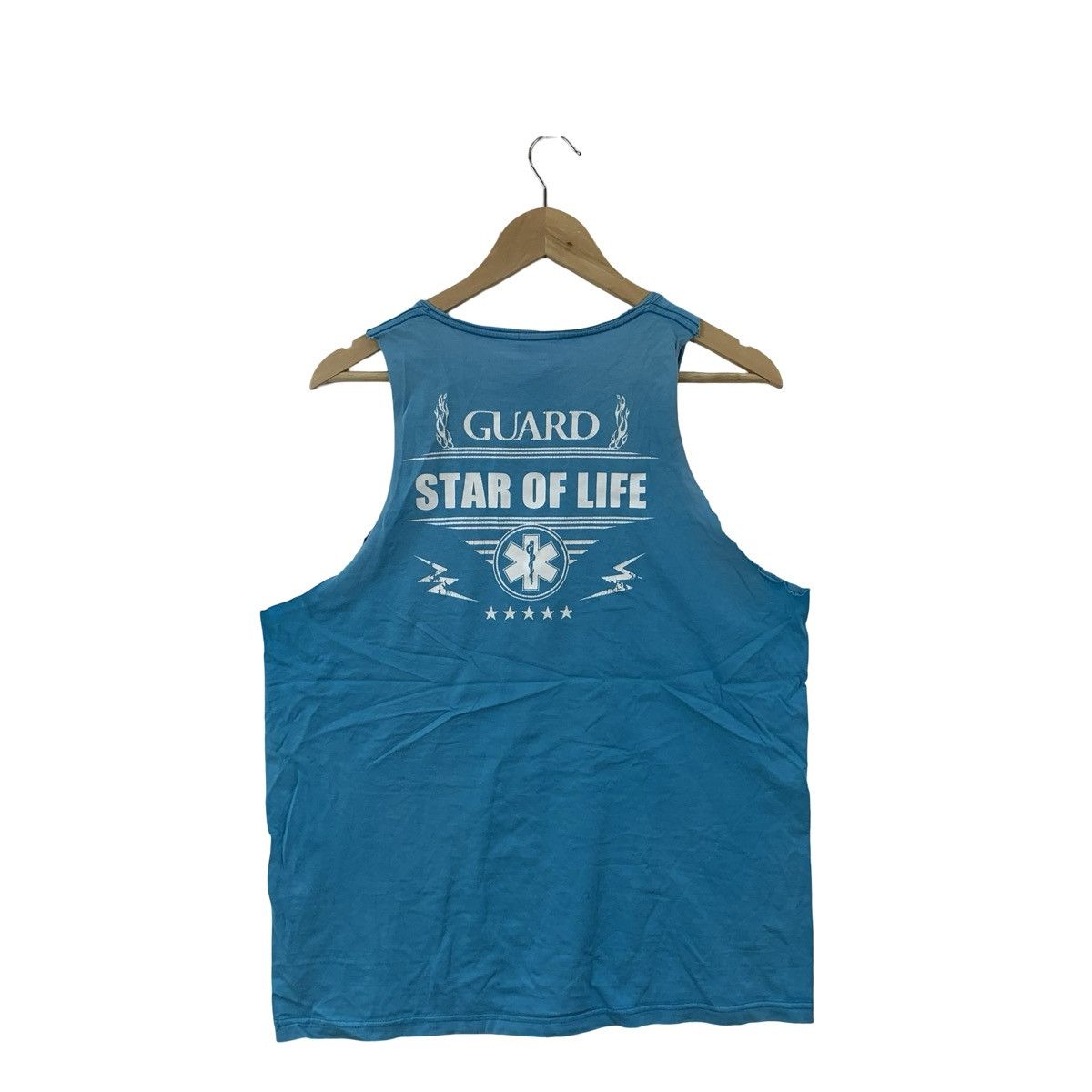 Vintage Vintage Star of Life EMS Graphic Tank Top Sleeveless Size US L / EU 52-54 / 3 - 7 Thumbnail