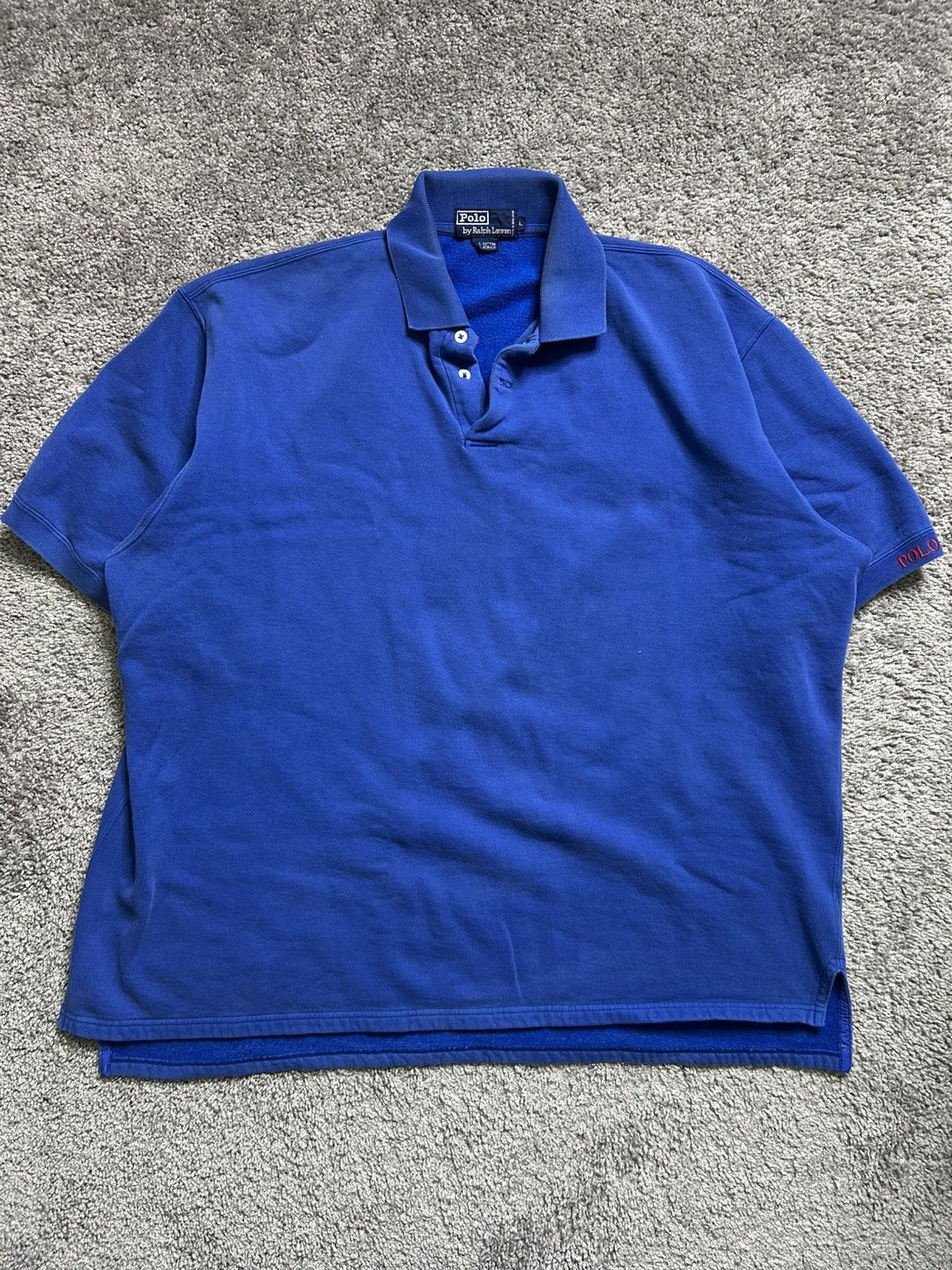 Polo Ralph Lauren Vintage 80s Polo Ralph Lauren Short Sleeve Polo Sweater Boxy Size US L / EU 52-54 / 3 - 1 Thumbnail