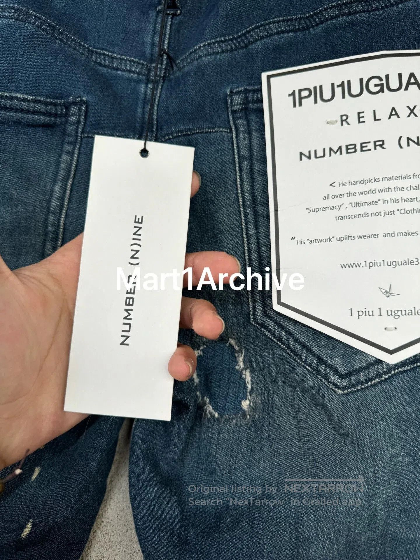 Number (N)ine Number Nine Splatter Bullet Hole Jeans. Size US 32 / EU 48 - 5 Thumbnail