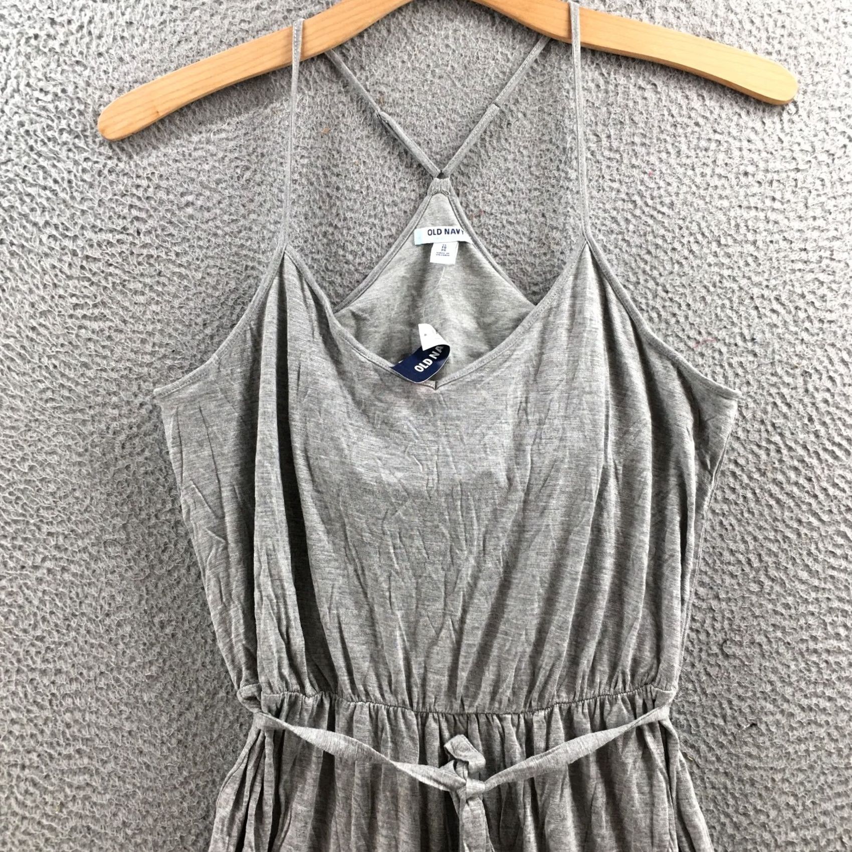 Old Navy Old Navy Dress Womens XL Gray Spaghetti Strap A-Line V-Neck Pullover Casual NEW Size XL / US 12-14 / IT 48-50 - 2 Thumbnail