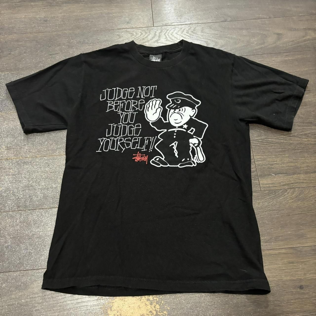 Stussy Vintage stussy judge not before you judge yourself t shirt Size US S / EU 44-46 / 1 - 3 Thumbnail