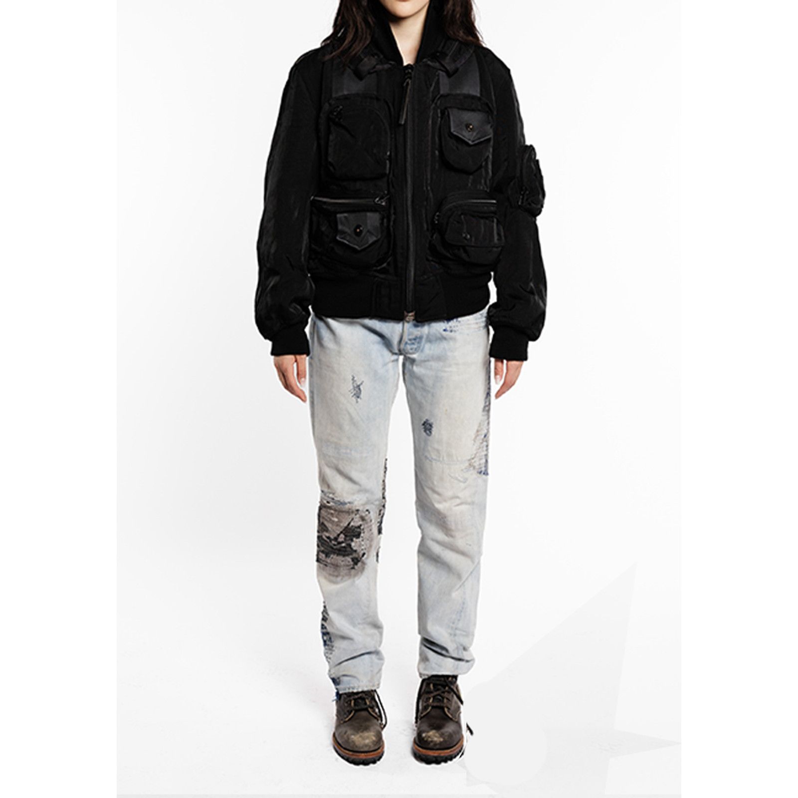 Issey Miyake '96 Cargo Bomber Jacket Size US M / EU 48-50 / 2 - 6 Thumbnail