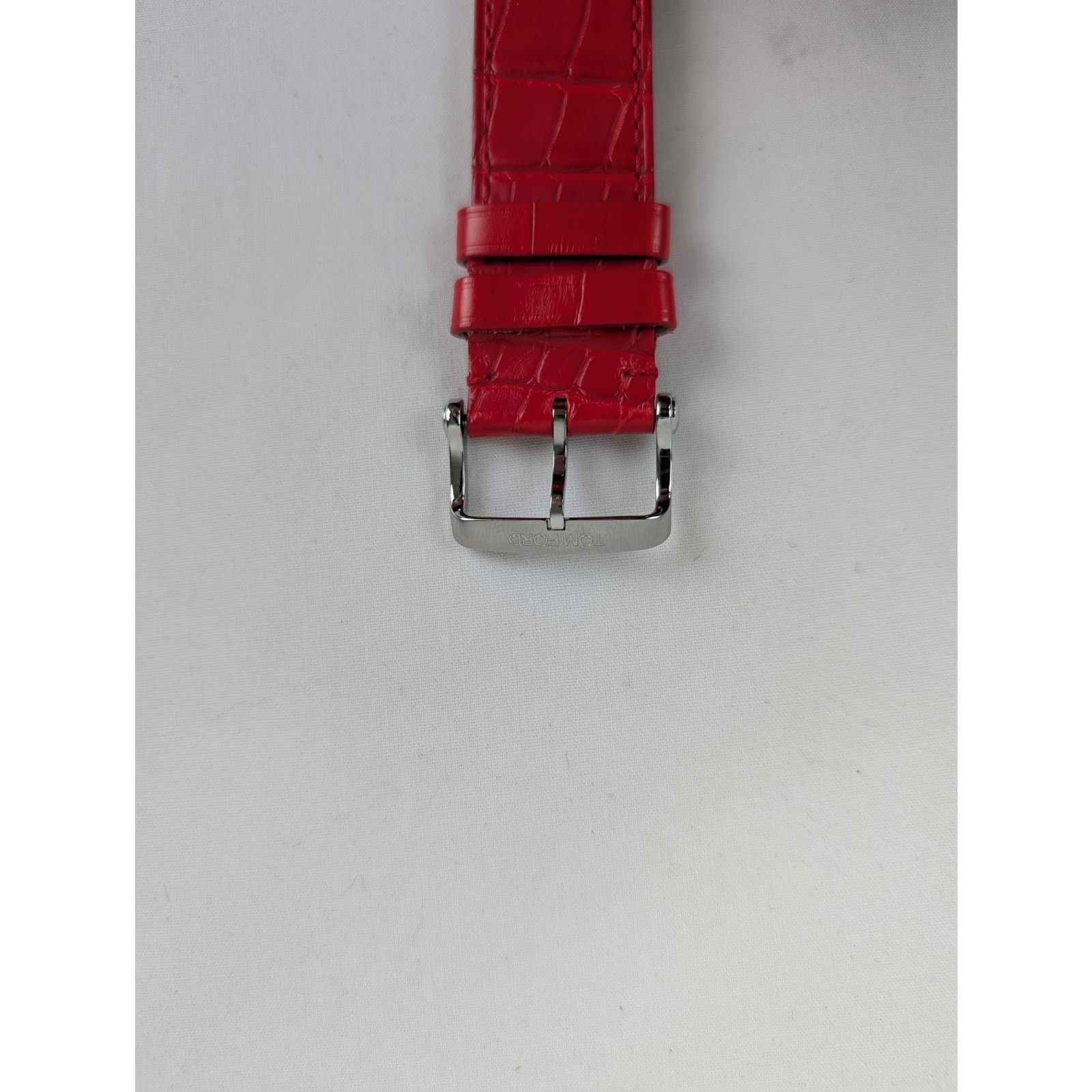 Tom Ford o1rshd1 Size: OS / Buckle Watch Straps 19mm Brushed in Red Size ONE SIZE - 3 Thumbnail