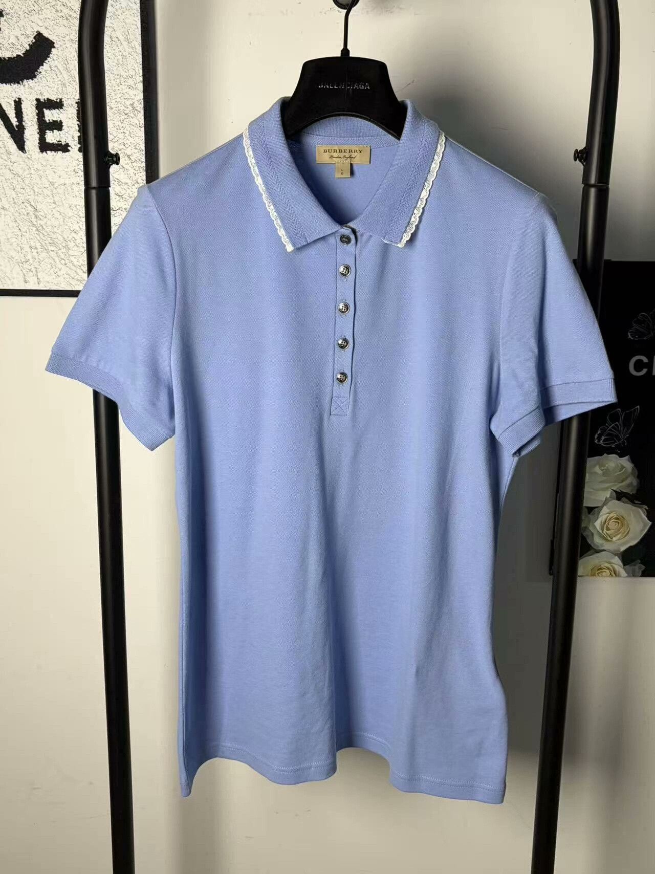 Burberry Burberry White Polo l Men Size US L / EU 52-54 / 3 - 1 Thumbnail