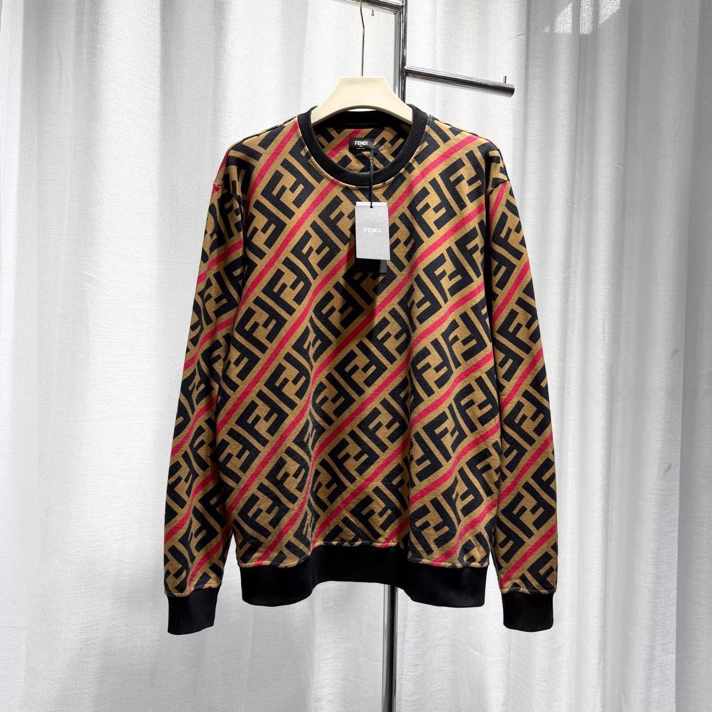 Fendi Fendi FF Monogram Brown XXXL Sweatshirt Size US XXL / EU 58 / 5 - 1 Thumbnail