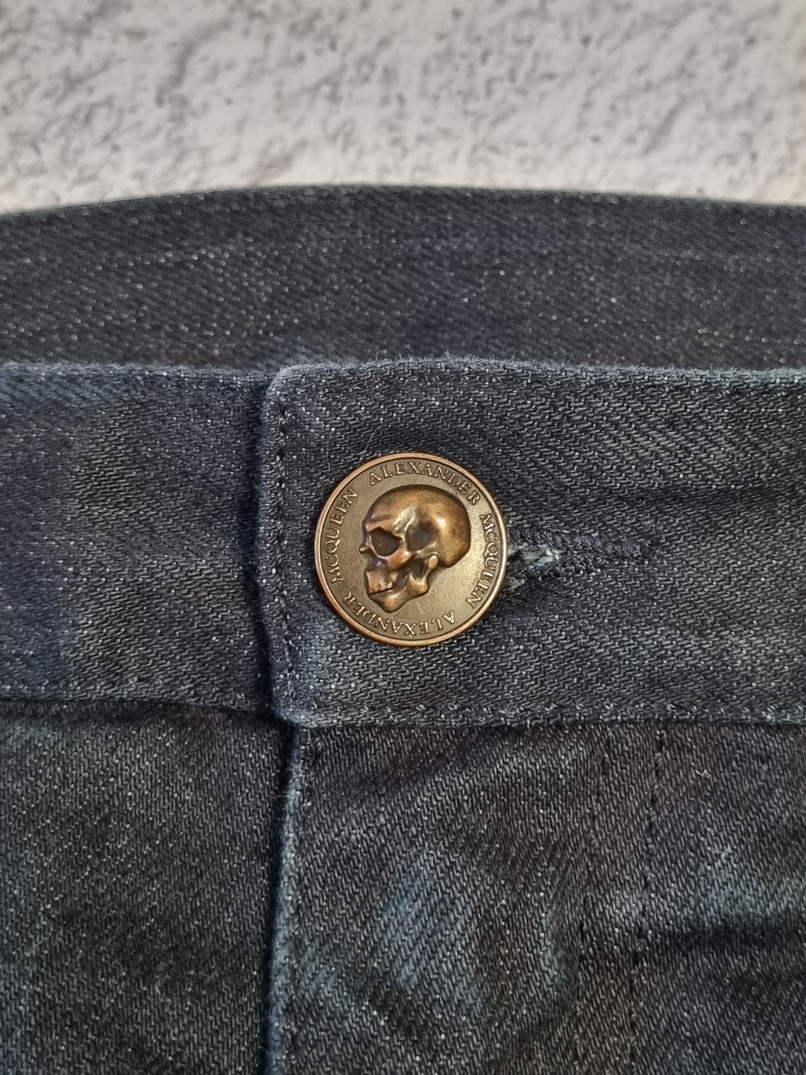 Alexander McQueen Alexander McQueen Luxury Dark Blue Selvedge Jeans Size US 34 / EU 50 - 4 Thumbnail