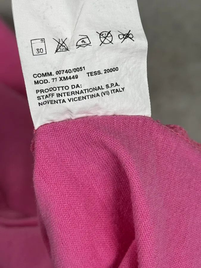 Dsquared2 SS2005 Dsquared2 Pink «Mr Catenacci » Print Longsleeve Polo Size US M / EU 48-50 / 2 - 13 Thumbnail