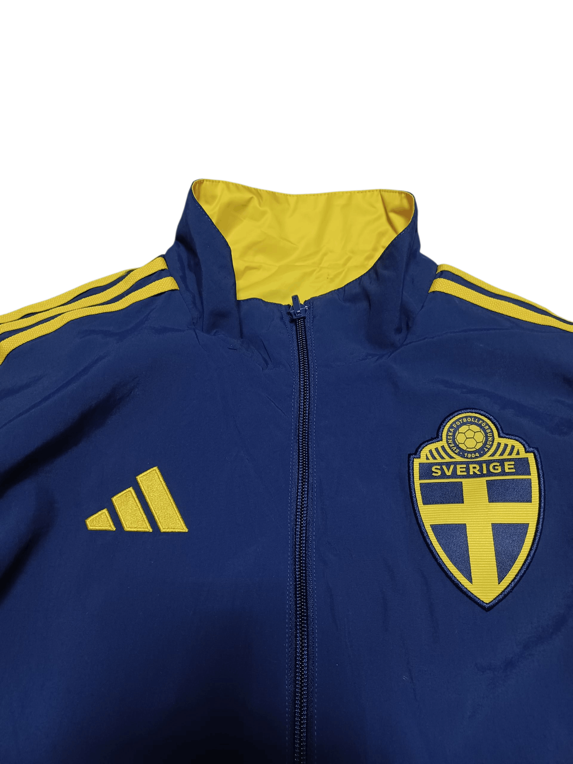 Adidas SWEDEN ADIDAS REVERSEABLE NYLON TRACK JACKET SOCCER Size US S / EU 44-46 / 1 - 2 Thumbnail