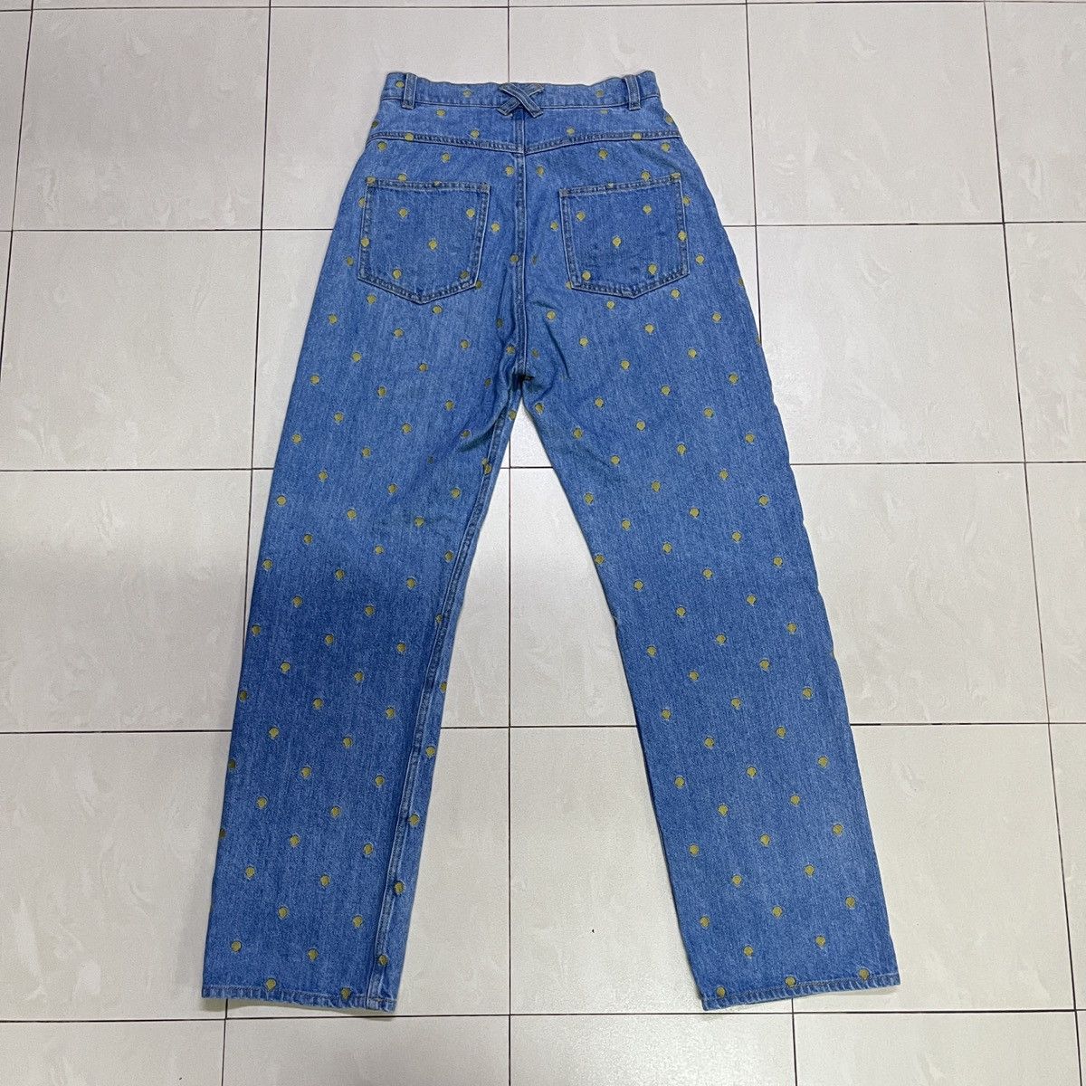 Japanese Brand Vintage Allover Polkadots Embroidered Jeans Size US 29 - 13 Thumbnail