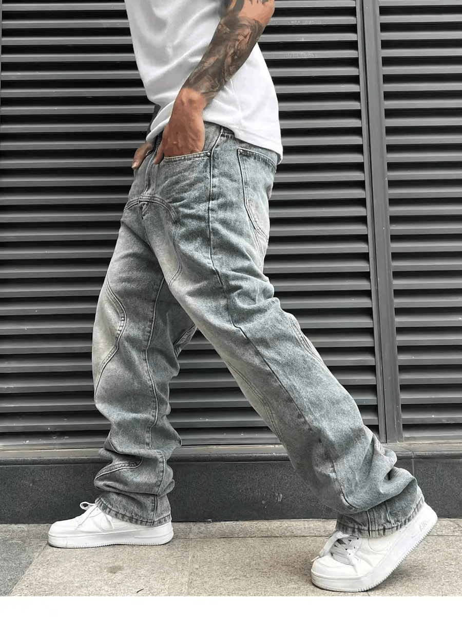 Vintage Street 90s hiphop washed skateboard hip-hop jeans Size US 31 - 4 Thumbnail