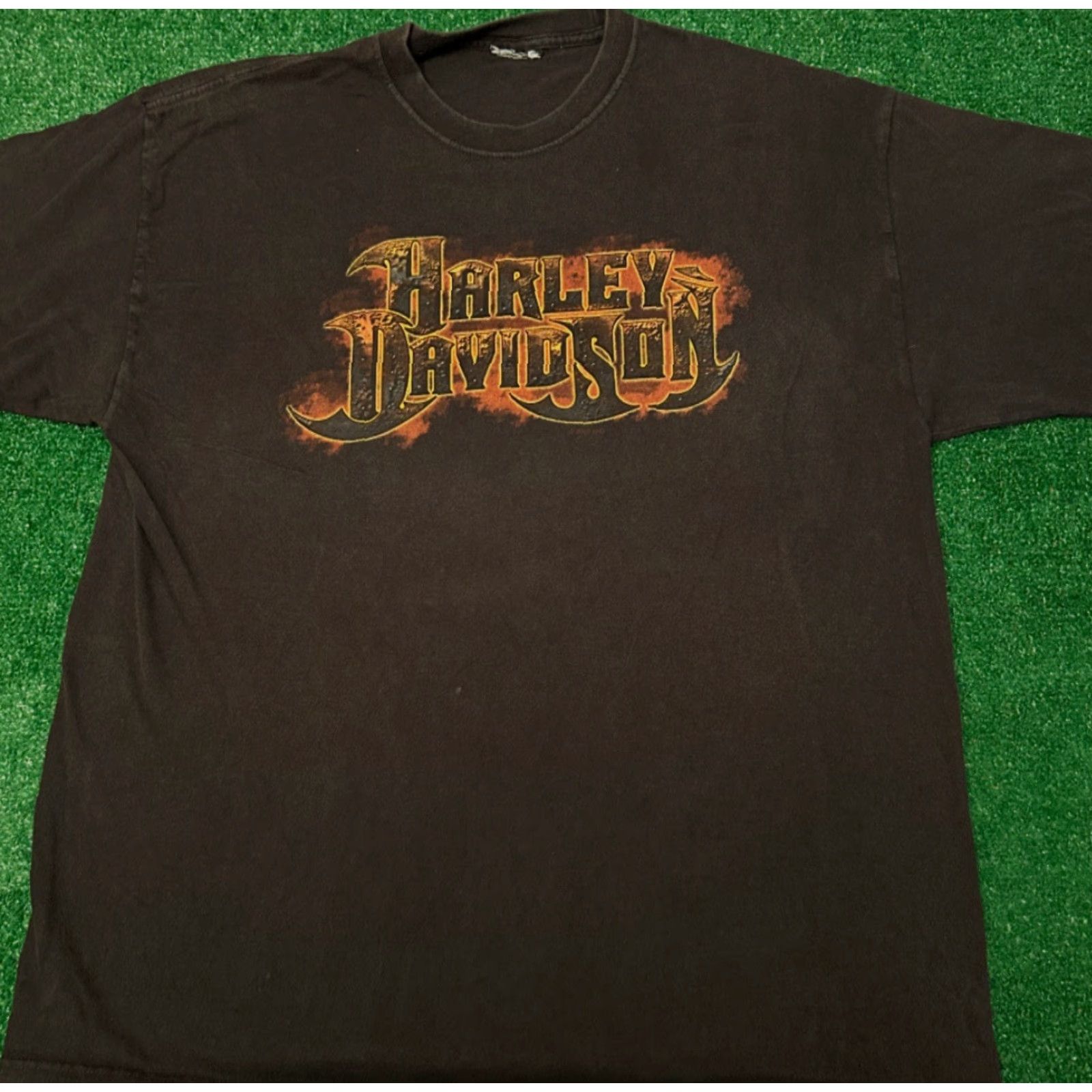 Harley Davidson VINTAGE Harley-Davidson Shirt Mens L Black 90s Y2K Biker Flames Miami Florida 2000s Logo Shirt Mens L Size US L / EU 52-54 / 3 - 4 Thumbnail