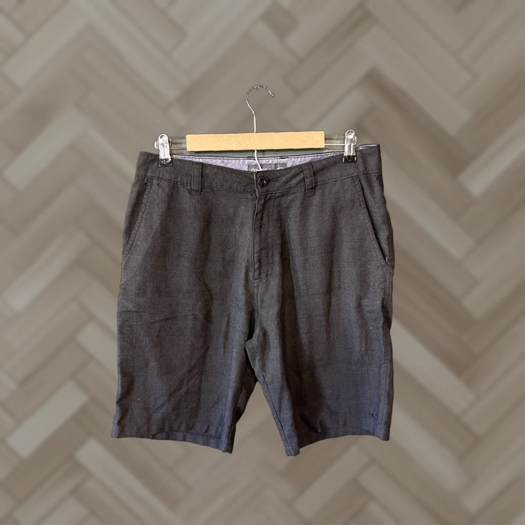 O'Neill O’Neill Chino Shorts Mens 32 Gray Chambray Skate Surf Polyester Blend Casual Size US 32 / EU 48 - 1 Thumbnail