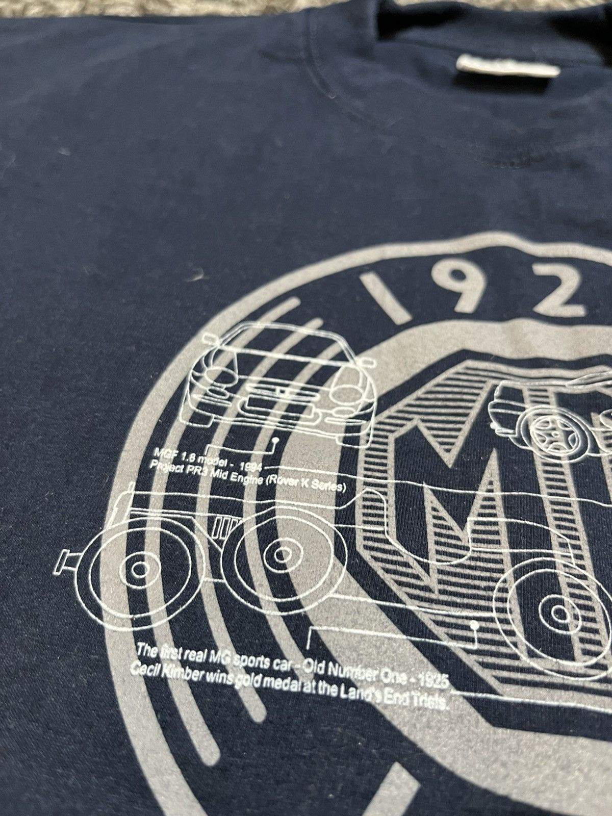 Vintage MG MOTORS 1924-99 ANNIVERSARY VINTAGE COTTON RACING SHIRT Size US XL / EU 56 / 4 - 3 Thumbnail