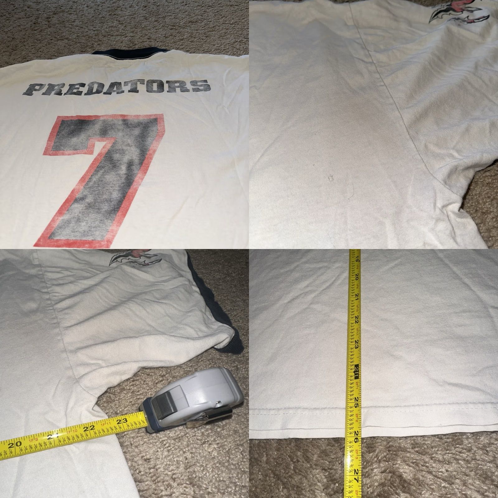 Delta VINTAGE Orlando Predators Shirt Mens XL Arena Football League 90s Y2K White Size US XL / EU 56 / 4 - 8 Thumbnail