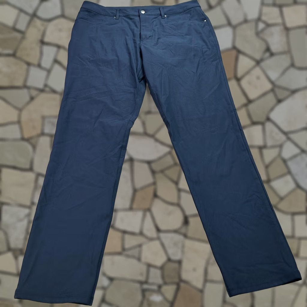 Lululemon Lululemon Pants Mens 36 Blue Straight Leg 5 Pocket Chino Casual LM5ADFS Size US 36 / EU 52 - 1 Thumbnail
