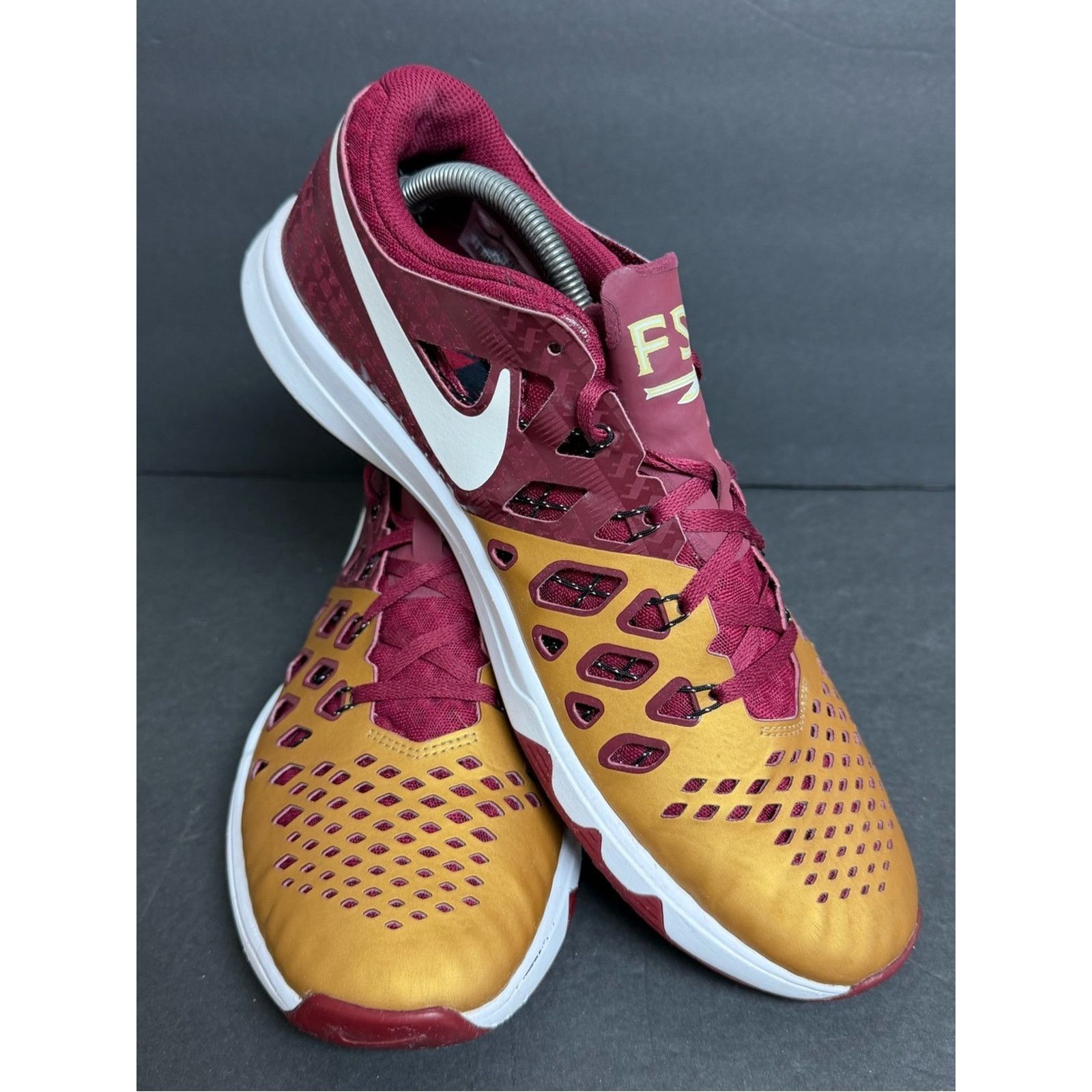 Nike Nike Train Speed 4 FSU Maroon Gold Men's Athletic Sneaker Size US 12 / EU 45 - 2 Thumbnail