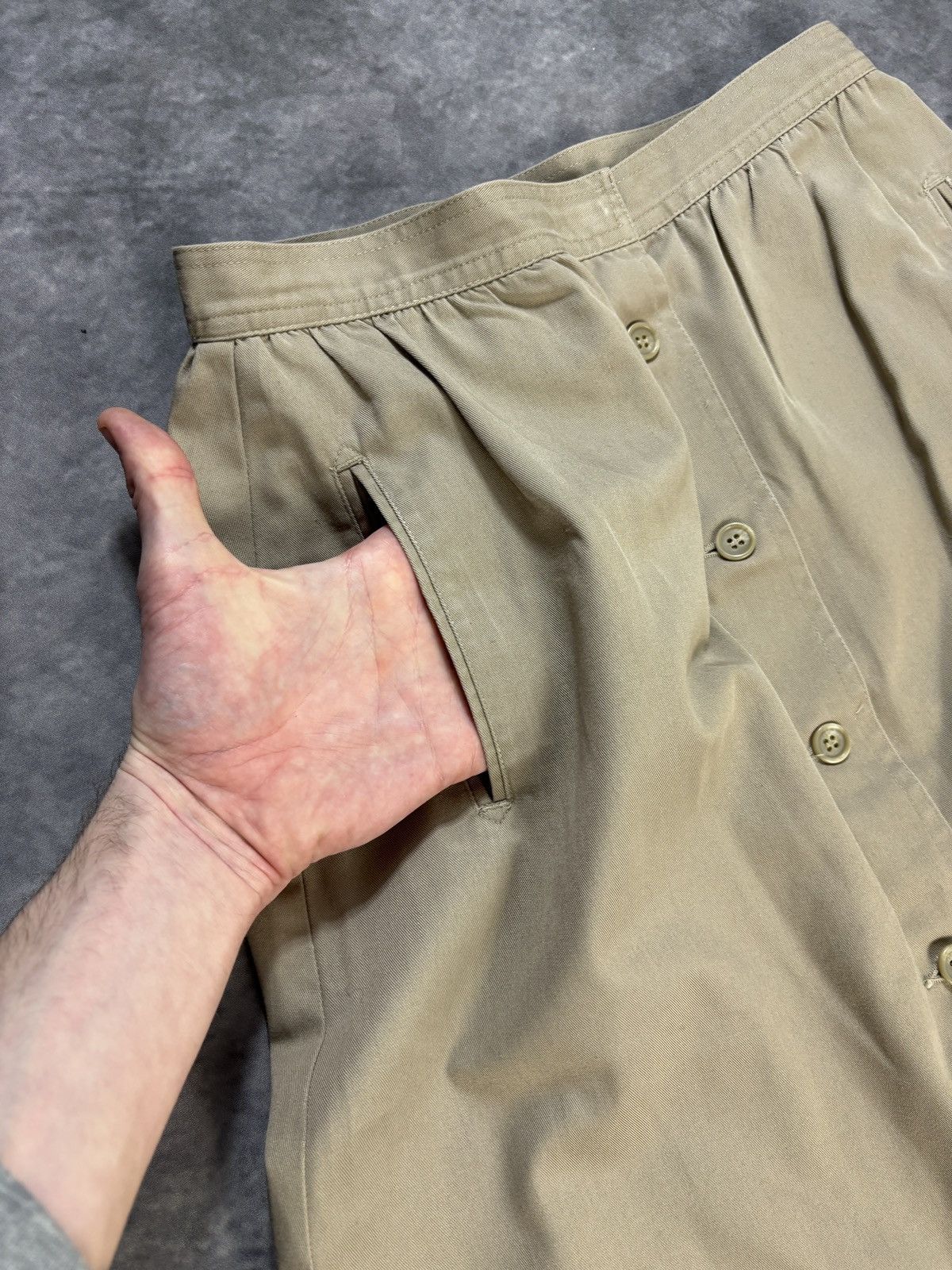 Other × Sears × Vintage 1990s Maxi Skirt Vintage Tabi International Cotton Long 90s Size 32" / US 10 / IT 46 - 4 Thumbnail