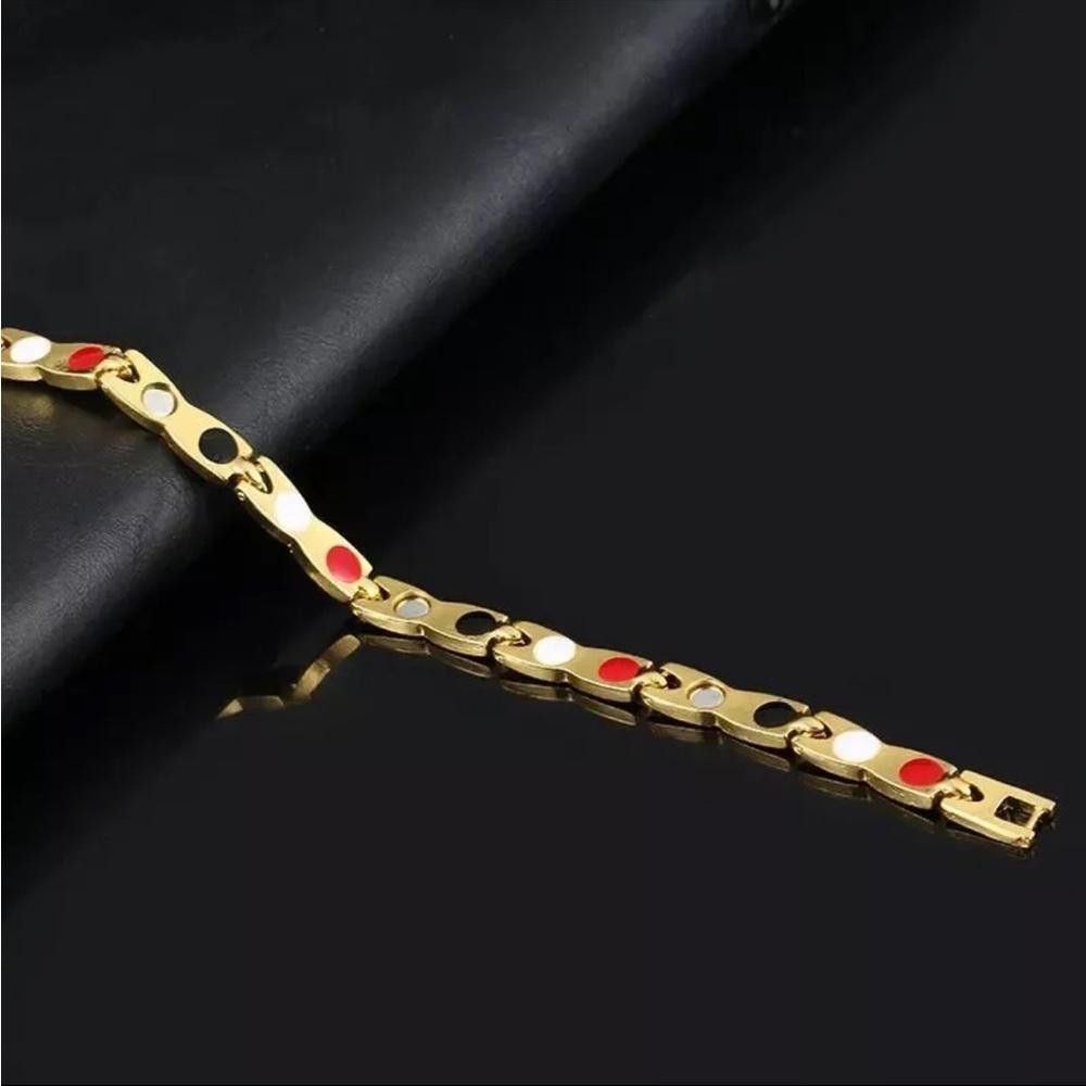 Designer Health Bracelet Arthritis Bio Therapy Chronic Pain Relief Size ONE SIZE - 8 Thumbnail