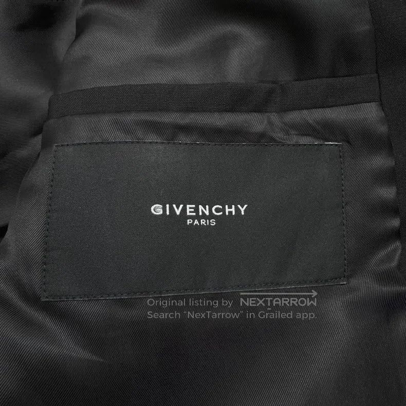 Givenchy Givenchy Size52 Black Wool Blazer Jacket Size US M / EU 48-50 / 2 - 3 Thumbnail