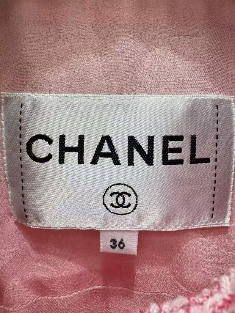 Chanel Chanel Preview Series Pink Tweed Short-sleeved Jacket Size XS / US 0-2 / IT 36-38 - 4 Thumbnail