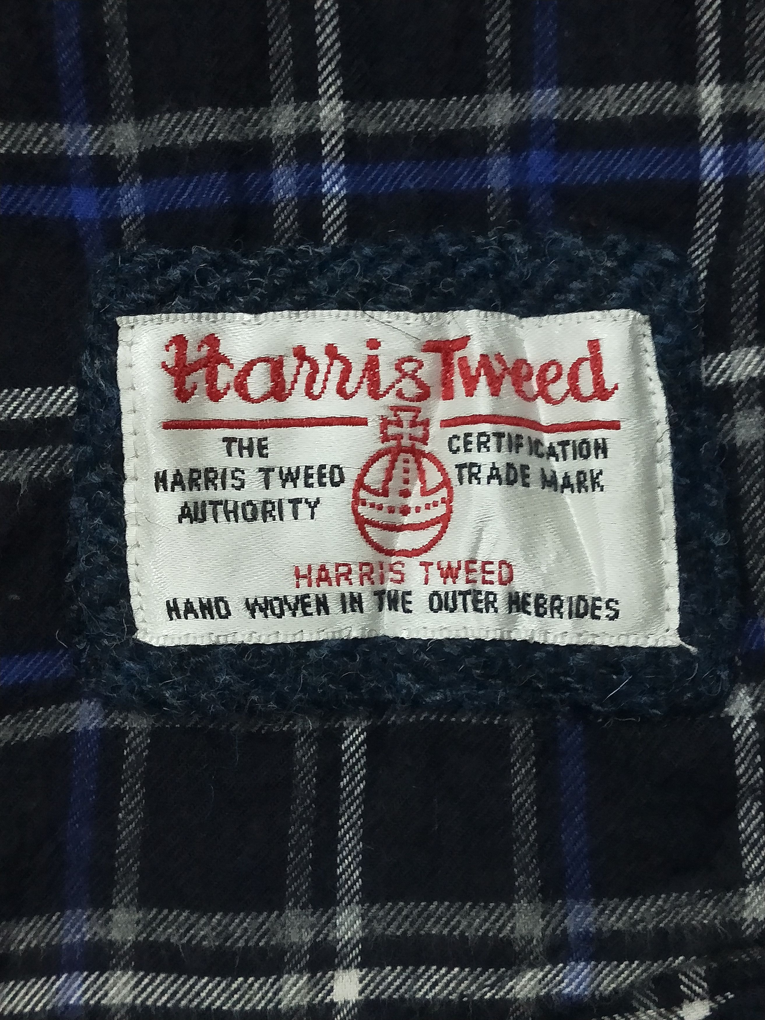 Japanese Brand Clossi X Harris Tweed Vintage Herringbone Flannel Size US L / EU 52-54 / 3 - 3 Thumbnail