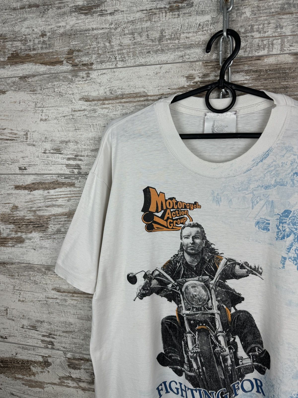 Harley Davidson × Vintage Mens Vintage 90s Harley Davidson style T-shirt tee rare Size US XL / EU 56 / 4 - 4 Thumbnail