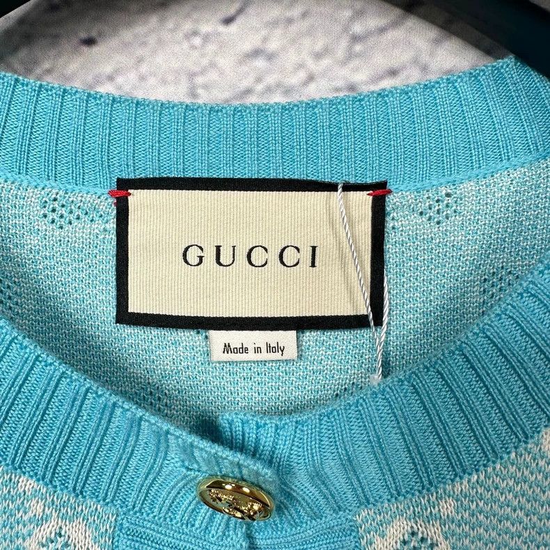 Gucci GucciPopular double G full-print single-breasted wool cardi Size XXL / US 16-18 / IT 52-54 - 4 Thumbnail