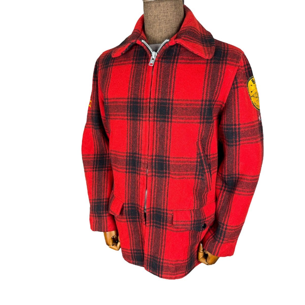 Hunter × Vintage ⚡️60s JC PENNY BUFFALO RED TARTAN HUNTING MACKINAW JACKET Size US M / EU 48-50 / 2 - 1 Thumbnail