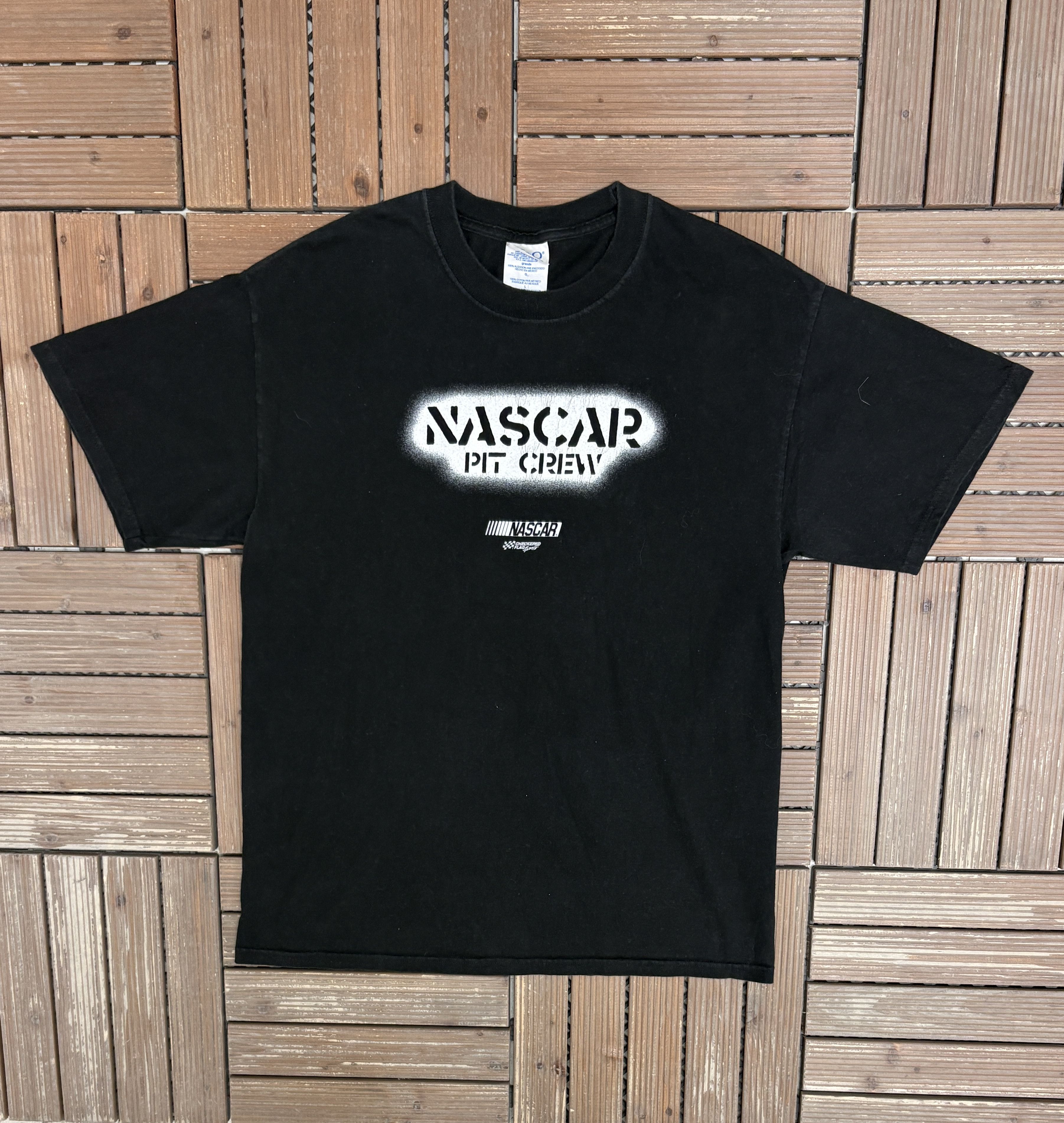 Vintage NASCAR PIt Crew Vintage Black T-Shirt Tee Size US L / EU 52-54 / 3 - 1 Thumbnail