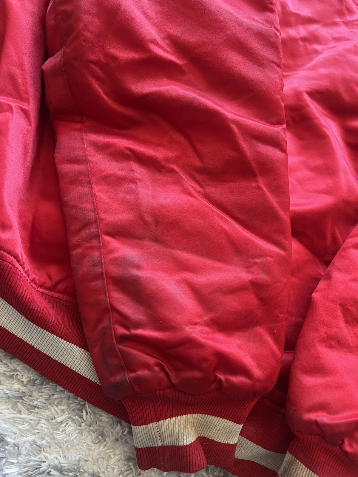 Starter Vintage 80s Cincinnati Reds MLB Starter Satin Bomber Jacket Size US L / EU 52-54 / 3 - 10 Thumbnail