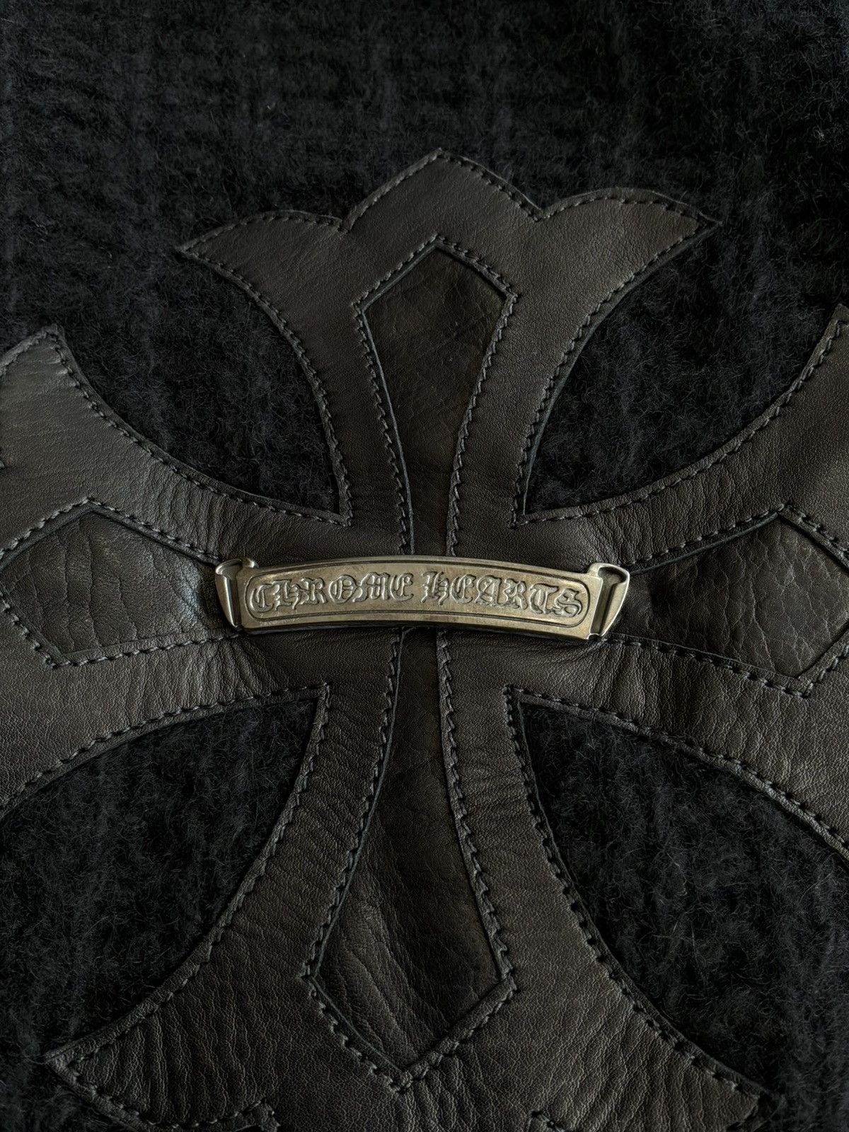 Chrome Hearts Chrome Hearts - Cross Patch Silver Scroll - Cashmere Cape Size US M / EU 48-50 / 2 - 5 Thumbnail