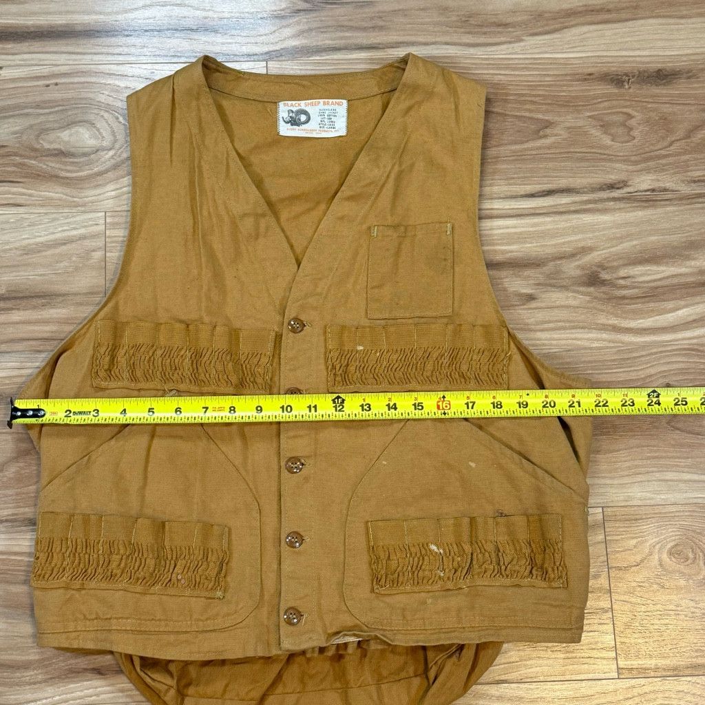 J Brand Black Sheep Brand Men’s Large Cotton Hunting Vest Size US L / EU 52-54 / 3 - 4 Thumbnail