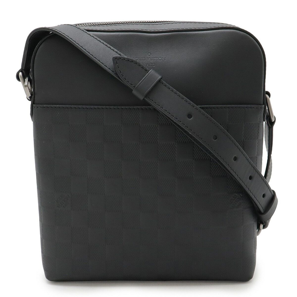 Louis Vuitton Louis Vuitton Pochette District Damier Infini Shoulder Bag Leather Crossbody Bag N23355 in Black