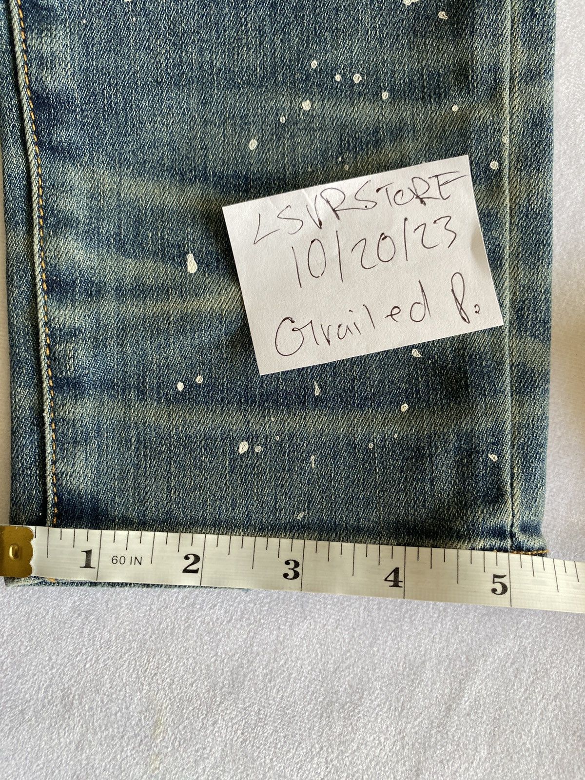 Amiri AMIRI Art Patch Medium Indigo 32 OG Rare* Size US 32 / EU 48 - 20 Thumbnail