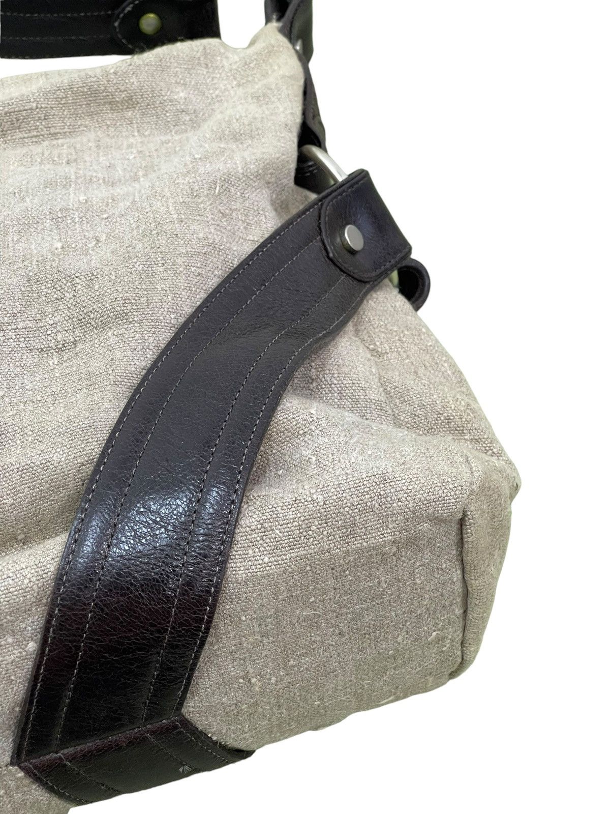 Japanese Brand Hemp Linen Leather Kale Shoulder Bag 3🟩 Size ONE SIZE - 6 Thumbnail
