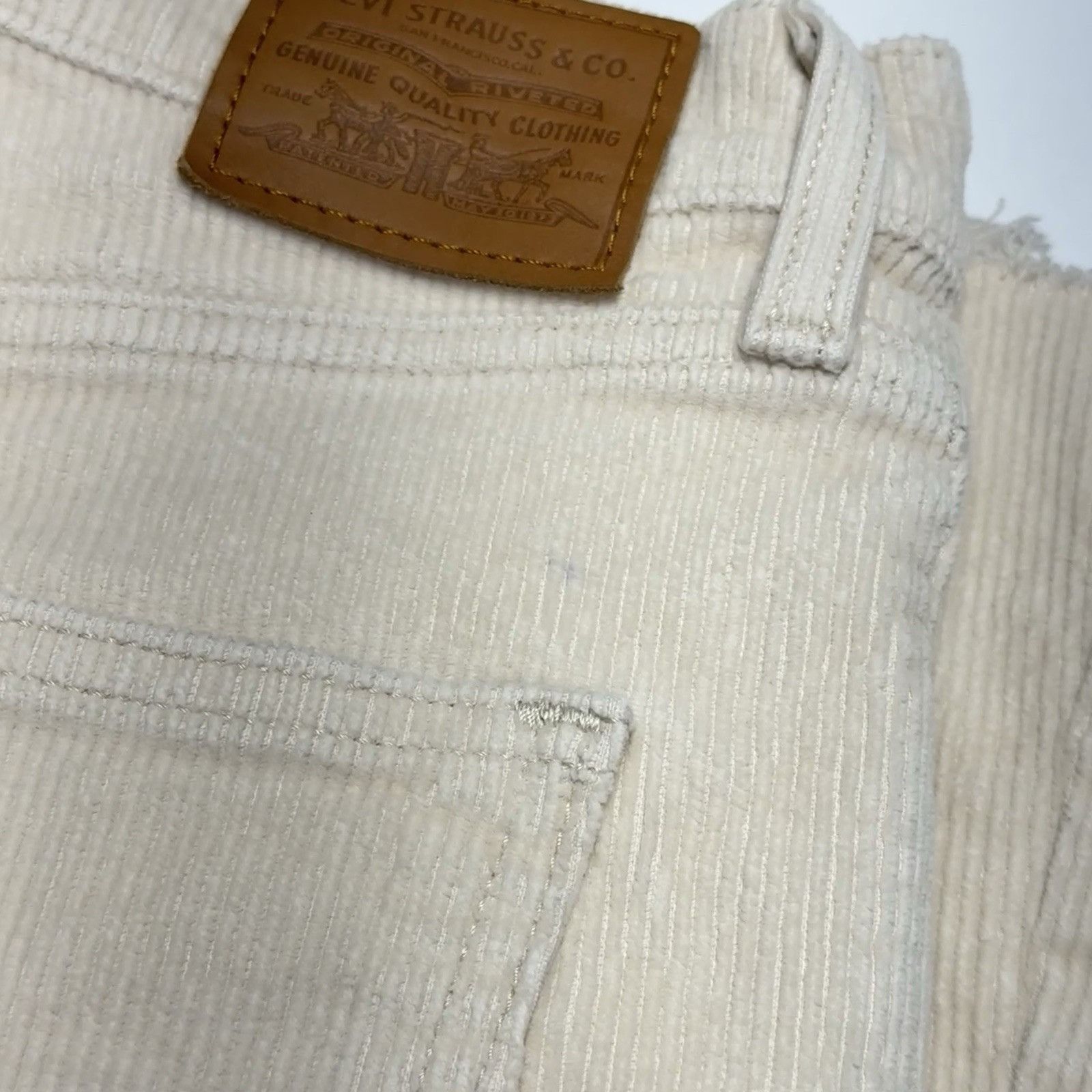 Levi's Levi's 70s High Flare Corduroy Pants Womens 29 Cream LVC Size 29" - 4 Thumbnail