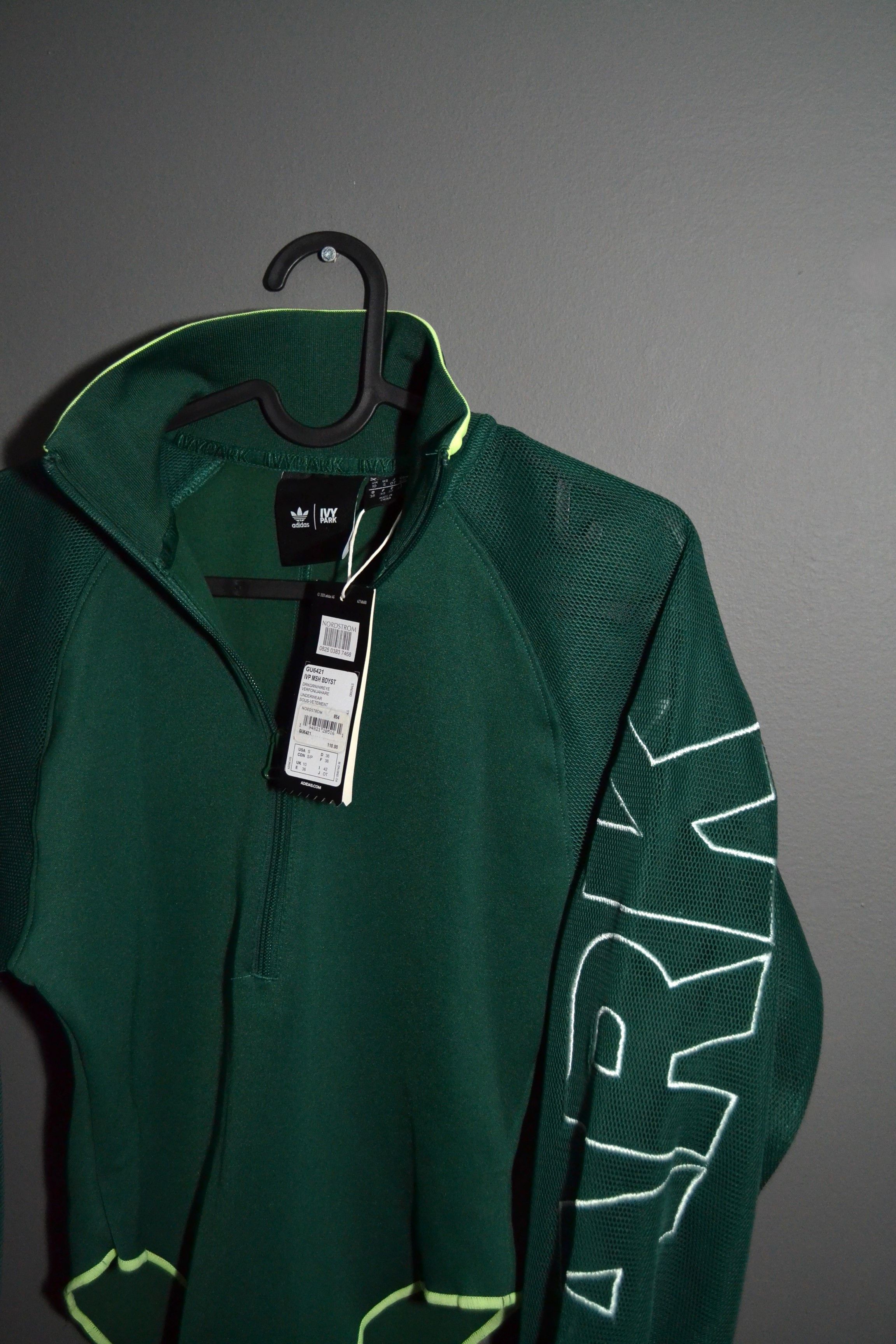 NWT Adidas x Ivy Park Mesh Bodysuit Green S size