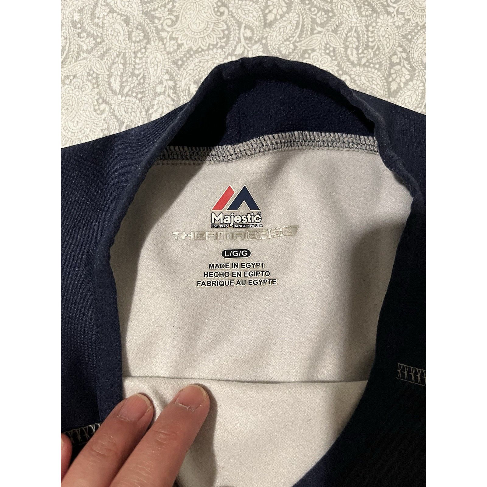 Majestic Majestic NY Yankees Therma Base Long Sleeve Shirt Navy L MLB Size US L / EU 52-54 / 3 - 6 Thumbnail