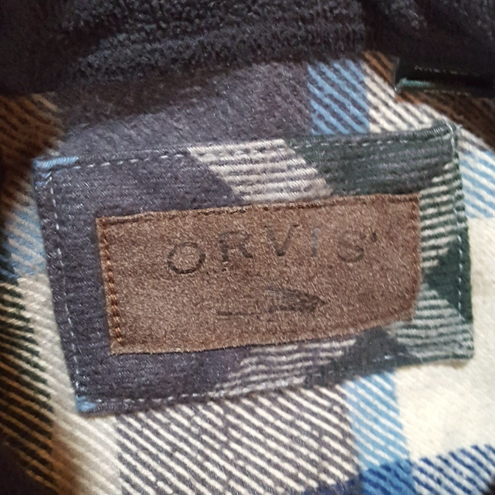 Orvis VINTAGE Orvis Button-Up Shirt Plaid Flannel Green XL Mens Casual 90s Retro Workwear Pockets Size US XL / EU 56 / 4 - 7 Thumbnail