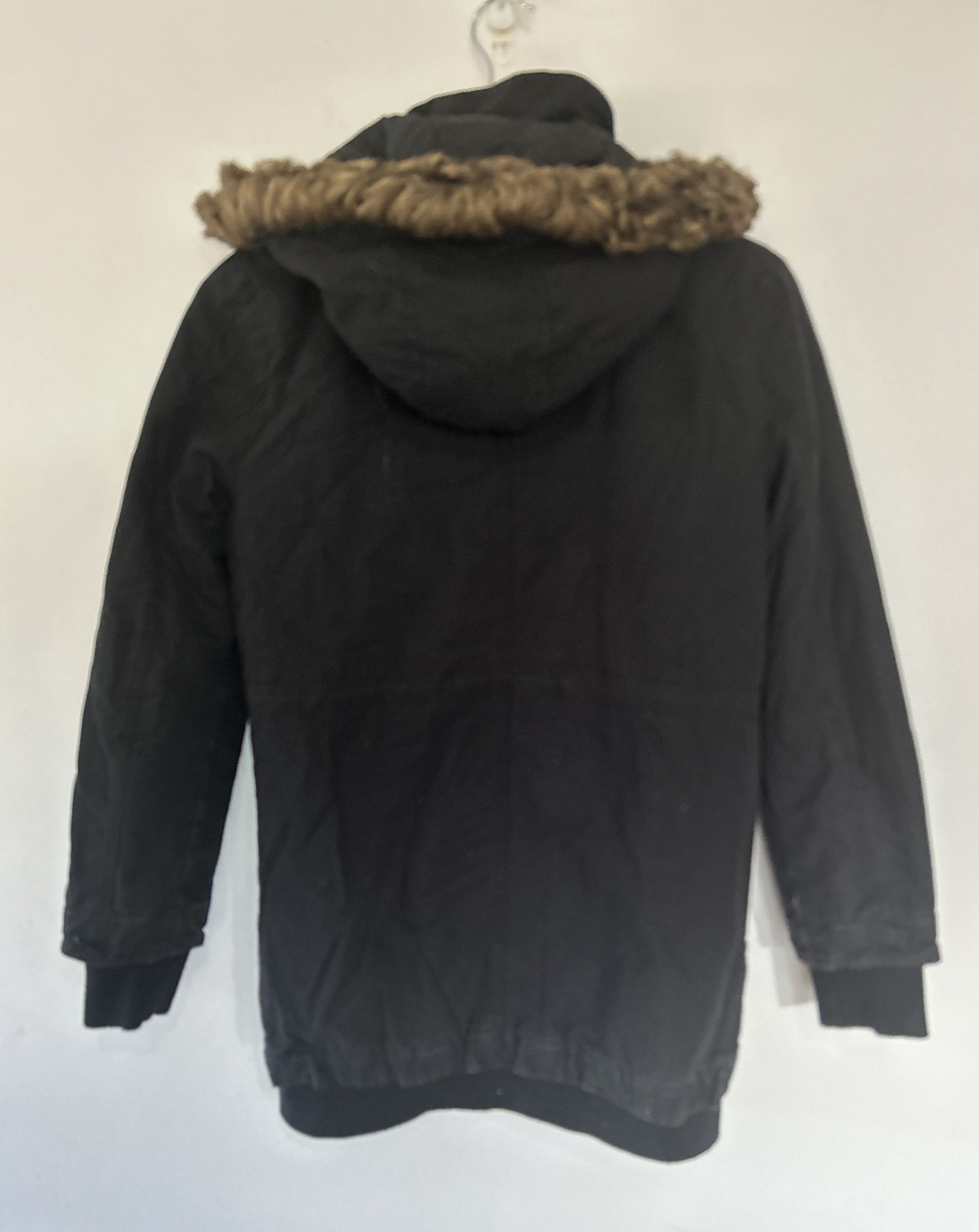 Vans VANS Women’s Black Parka Jacket – Faux Fur Hood Size M / US 6-8 / IT 42-44 - 2 Thumbnail