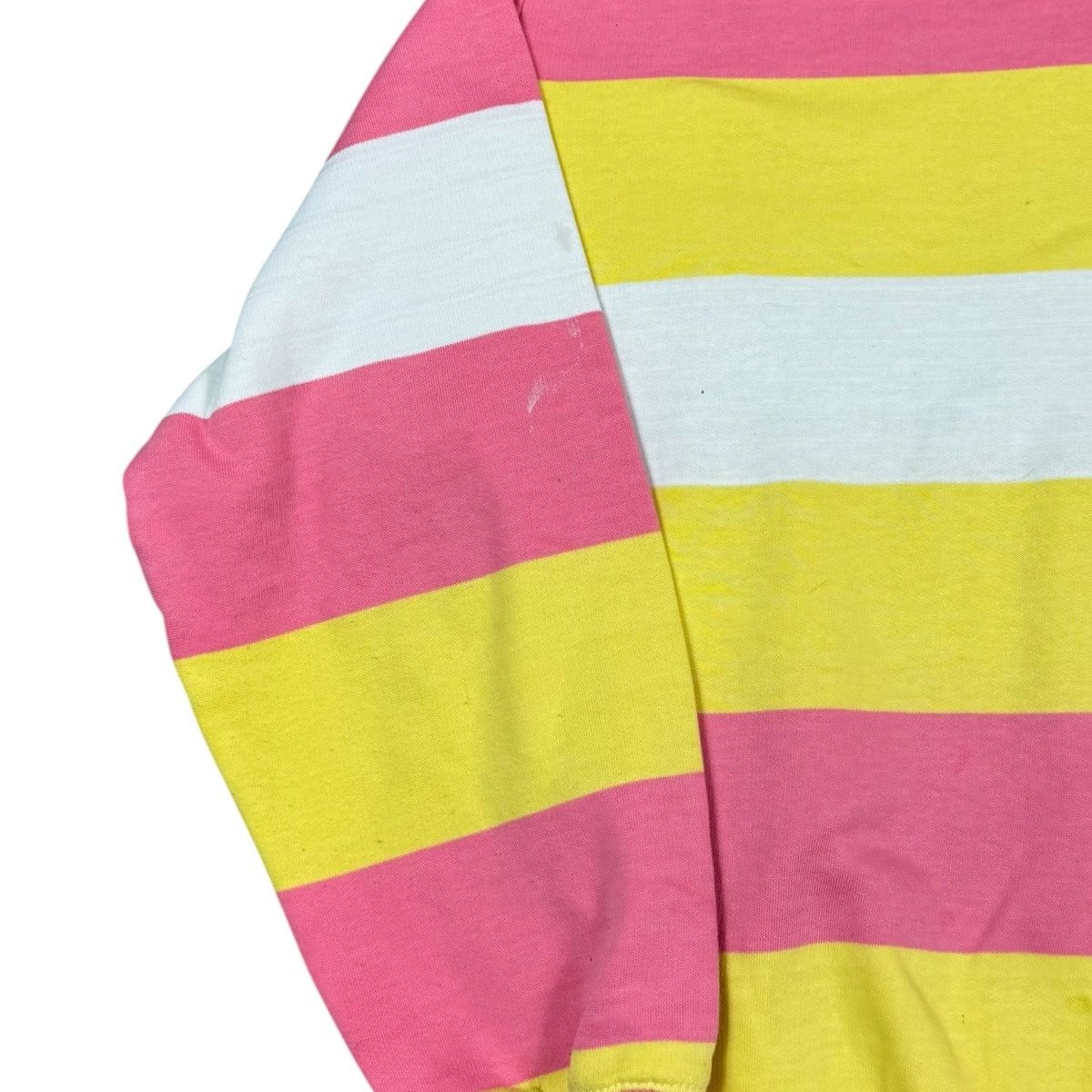Adidas Vintage Adidas Cotton Blend Striped Sweatshirt L FLAWS Size L / US 10 / IT 46 - 2 Thumbnail