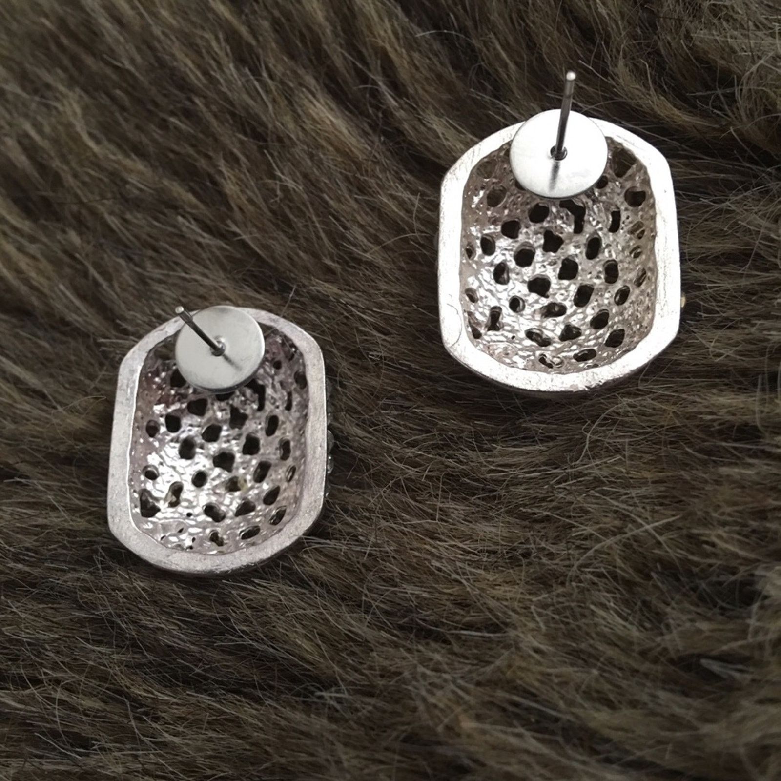 Vintage Vintage hollywood style rhinestone earrings Size ONE SIZE - 4 Thumbnail