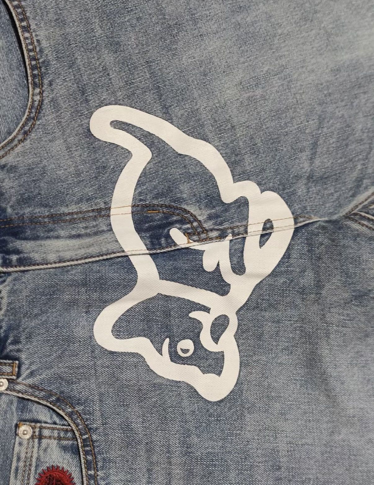 Billionaire Boys Club Flying Dog Print Washed Jeans Billionaire Boys Club Size US 32 / EU 48 - 3 Thumbnail