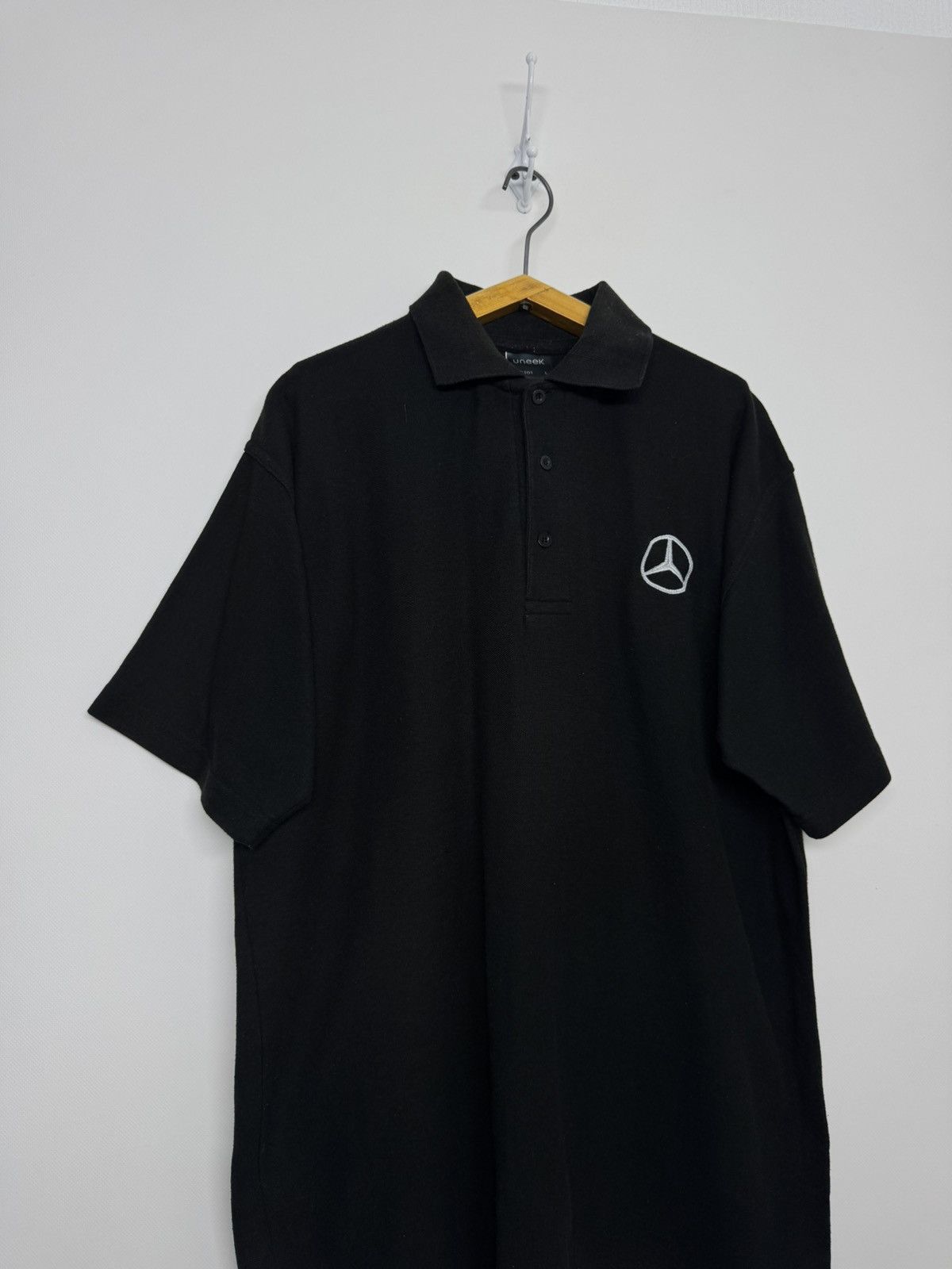 Mercedes-Benz Vintage Y2k Mercedes Bens Polo T-Shirt 00’s Size US L / EU 52-54 / 3 - 4 Thumbnail