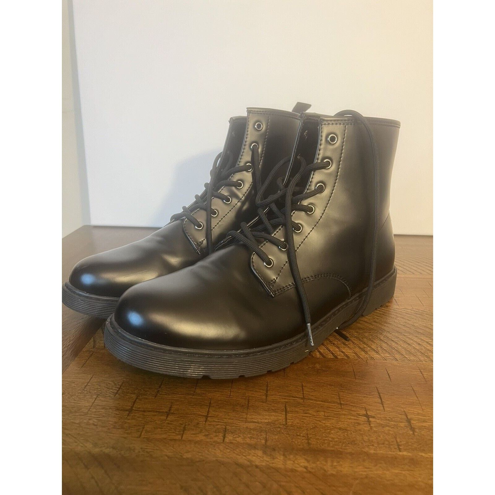 Arizona Jean Co. Arizona Mens Contra Lace Up Boots Black Sz 12M Casual Shoes Size US 12 / EU 45 - 1 Thumbnail