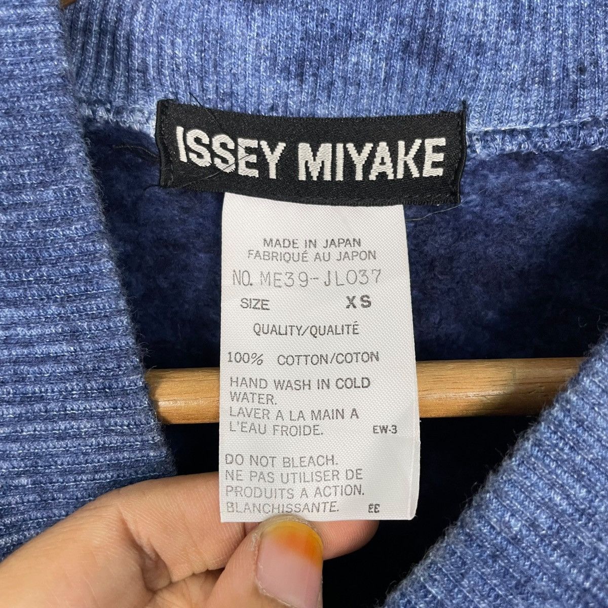 Issey Miyake Issey Miyake Acid Wash Cropped Sweatshirt Size US XS / EU 42 / 0 - 10 Thumbnail