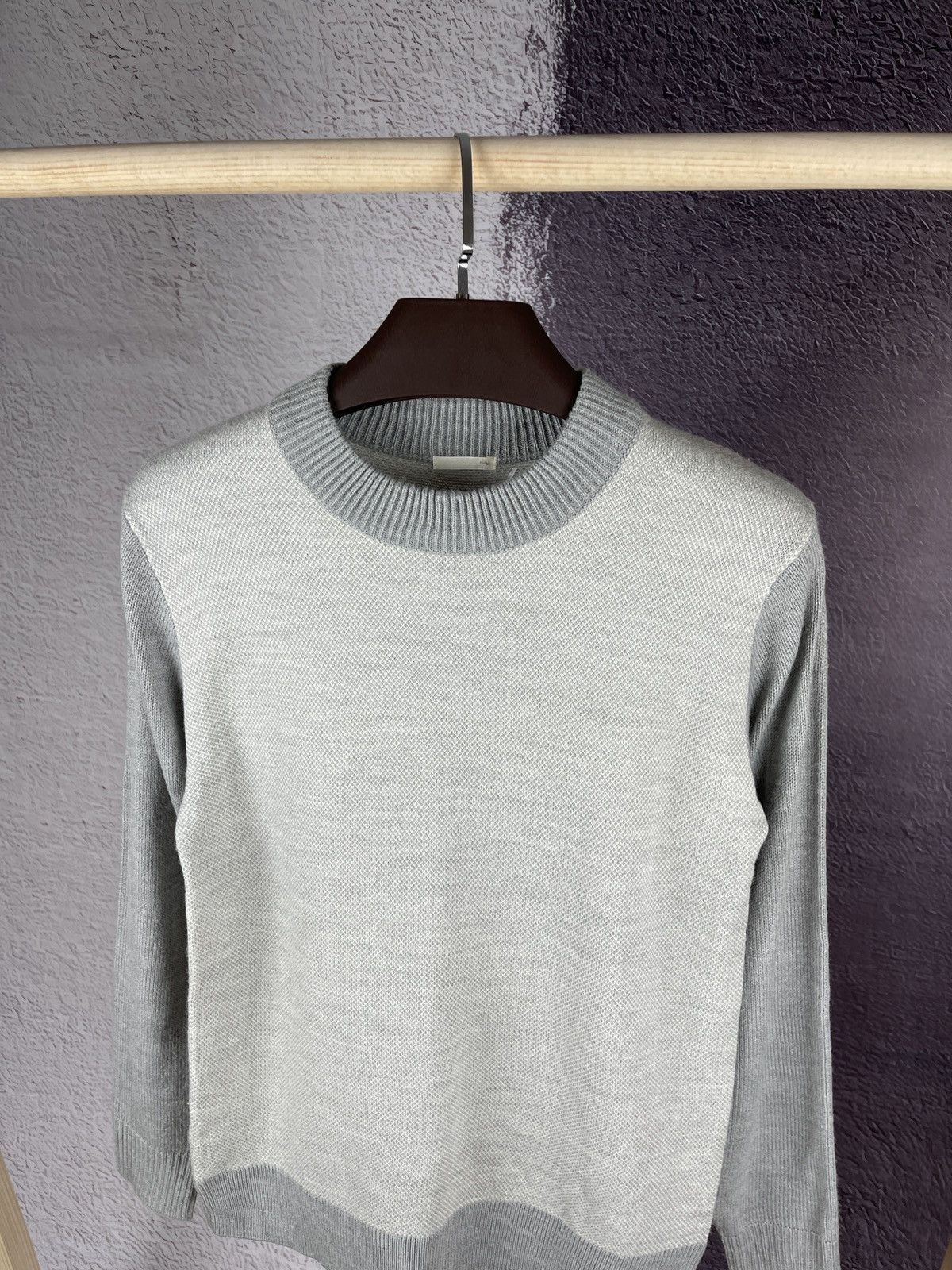 GU GU high neck double colour grey sweater Size US M / EU 48-50 / 2 - 8 Thumbnail