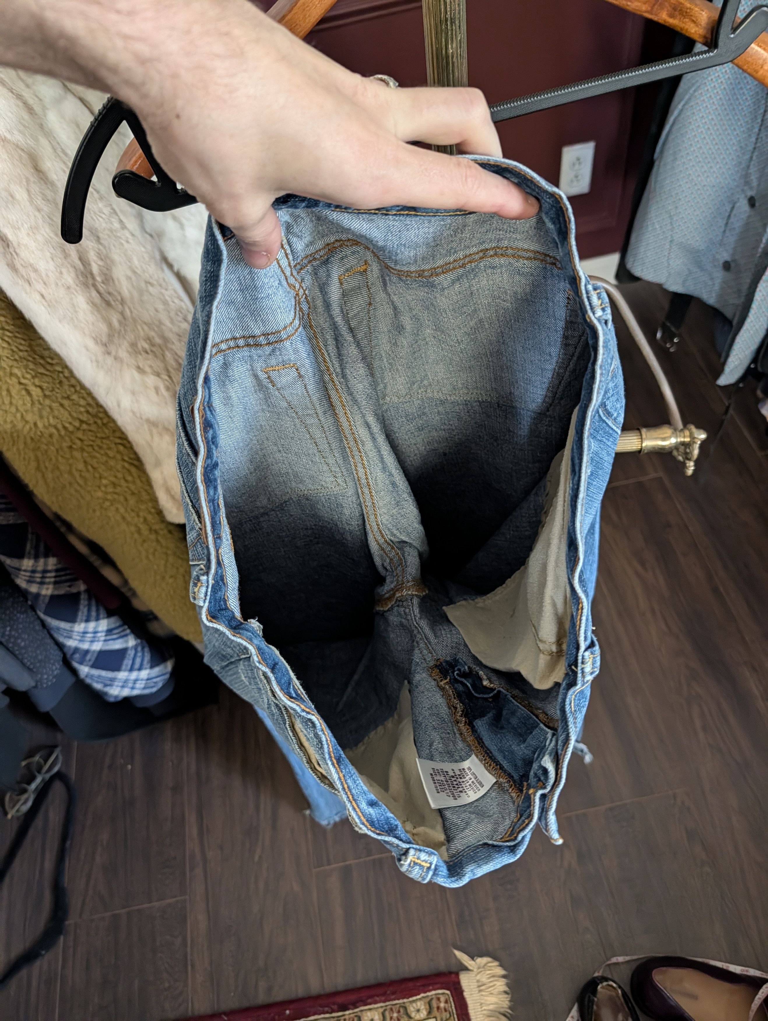 Polo Ralph Lauren Vintage Morrison distressed straight blue denim jeans Size US 32 / EU 48 - 9 Thumbnail