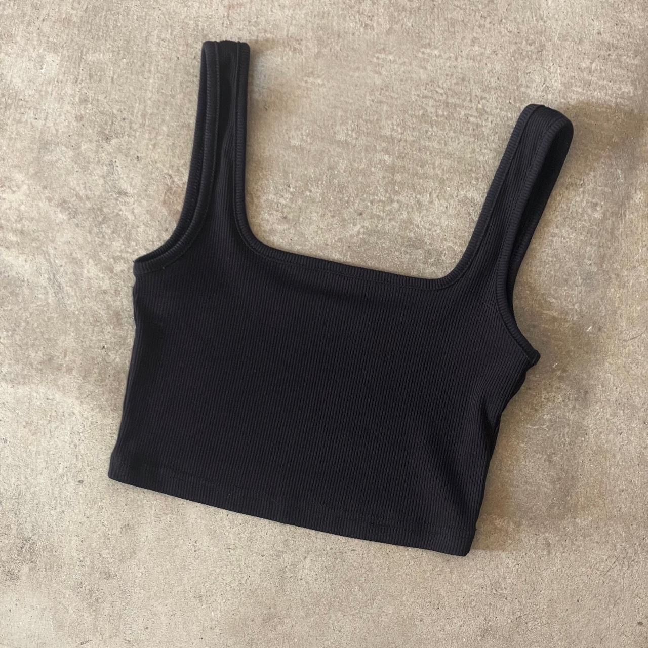 Pacsun black square neck cropped tank top Size XS / US 0-2 / IT 36-38 - 1 Thumbnail